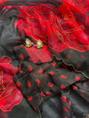 Mann Designer Handwork Printed Soft Organza Party Wear Sarees Wholesale Online
